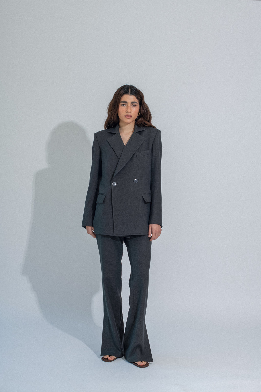 BLAZER SASTRE GRIS CUADROS